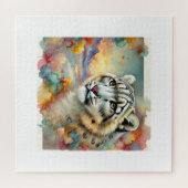 Snow Leopard Irbis 200824AREF143 - Watercolor Legpuzzel (Horizontaal)