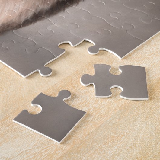 Snow Leopard Jigzaag Legpuzzel (Zijkant)