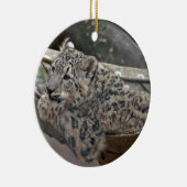 Snow Leopard Keramisch Ornament (Rechts)