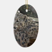 Snow Leopard Keramisch Ornament (Rechts)