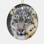 Snow Leopard Keramisch Ornament (Links)