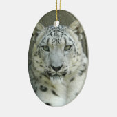 Snow Leopard-kerstversiering Keramisch Ornament (Links)