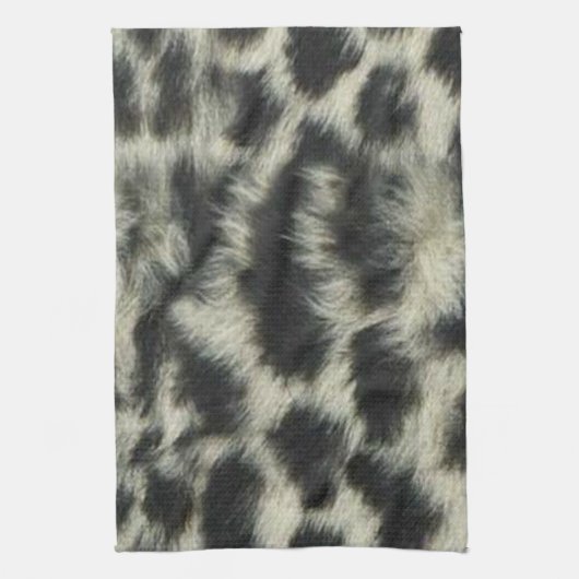 Snow Leopard Kitchen Towel Theedoek (Verticaal)