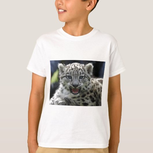 Snow Leopard Kitten T-shirt (Voorkant)