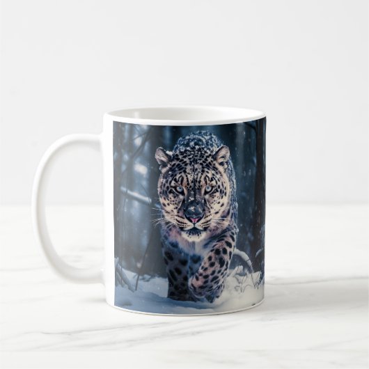 Snow Leopard Koffiemok (Links)