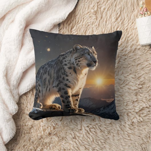 Snow Leopard Kussen (Deken)