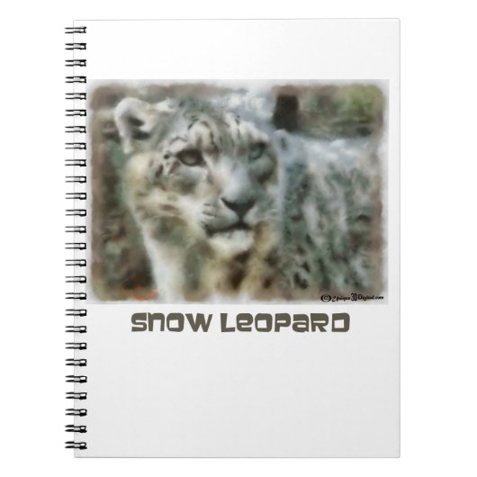 Snow Leopard-laptop Notitieboek (Voorkant)