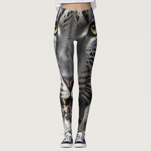 Snow Leopard Leggings (Voorkant)
