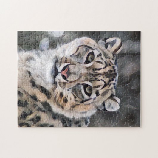 Snow Leopard Legpuzzel (Horizontaal)