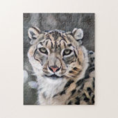 Snow Leopard Legpuzzel (Verticaal)