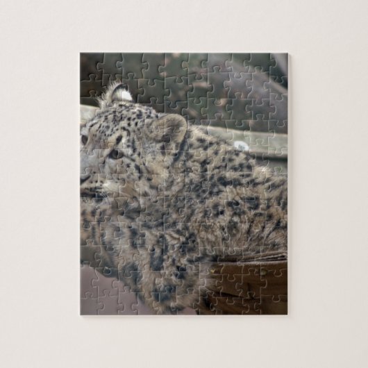 Snow Leopard Legpuzzel (Verticaal)