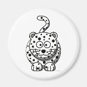 Snow Leopard Magneet (Voorkant)