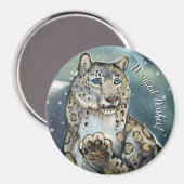 Snow Leopard Magnet (Voorkant / Achterkant)