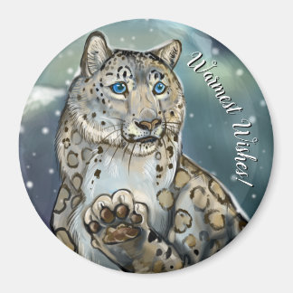 Snow Leopard Magnet