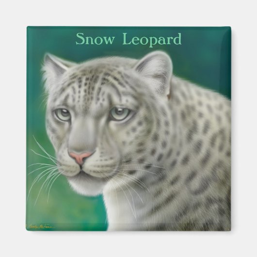 Snow Leopard Magnet (Voorkant)