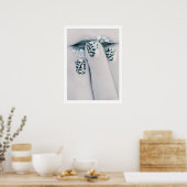 Snow Leopard Makeup Poster (Keuken)