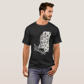 Snow Leopard Mississippi Home State T-shirt (Voorkant volledig)