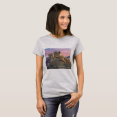 Snow Leopard moeder en welp - T-shirt (Voorkant volledig)