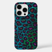 Snow Leopard Neon-Noir-patroon