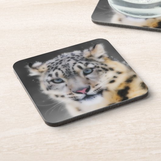 Snow Leopard Onderzetter (Linkerzijde)