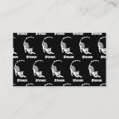 Snow Leopard Paisley Bengal Cat Yoga Stretching Visitekaartje (Voorkant)