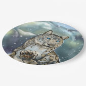 Snow Leopard Papieren Bordje (Gekanteld)