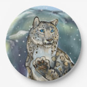 Snow Leopard Papieren Bordje (Voorkant)