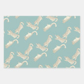 Snow Leopard Pattern Blue Inpakpapier Vel (Voorkant)