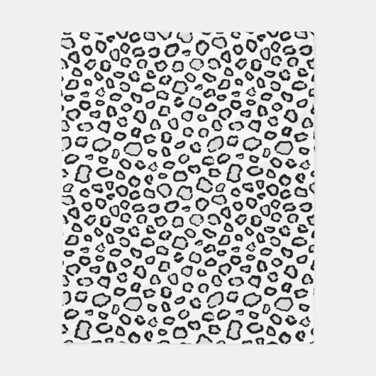 Snow Leopard Pattern Fleece Deken (Voorkant)