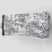Snow Leopard Pattern Golfheadcover (Voorkant)