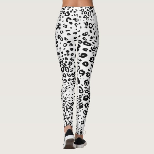 Snow Leopard Pattern Leggings (Achterkant)