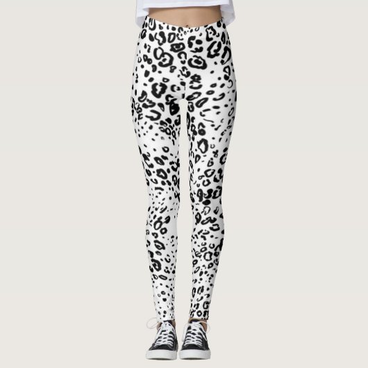 Snow Leopard Pattern Leggings (Voorkant)
