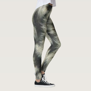 Snow Leopard Pattern Print Leggings