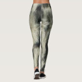 Snow Leopard Pattern Print Leggings (Achterkant)