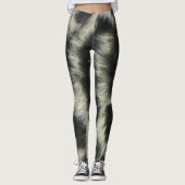 Snow Leopard Pattern Print Leggings (Voorkant)