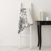 Snow Leopard Pattern Sherpa Deken (In situ)