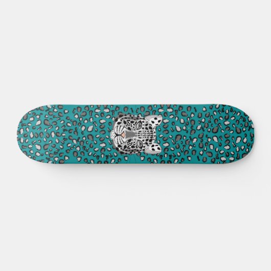 Snow Leopard Persoonlijk Skateboard (Horizontaal)