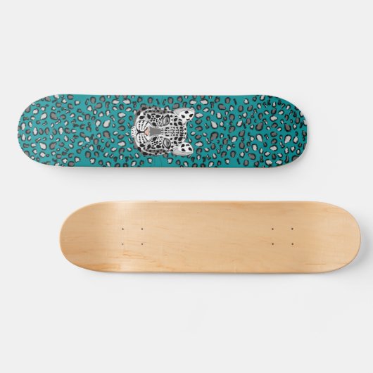 Snow Leopard Persoonlijk Skateboard (Horizontaal)