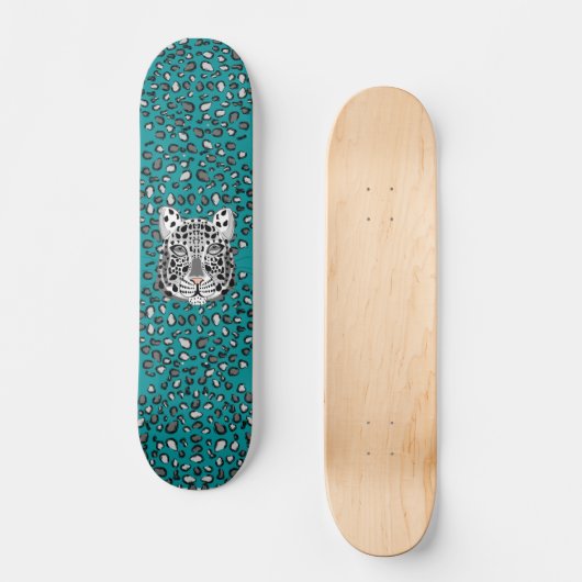 Snow Leopard Persoonlijk Skateboard (Voorkant)