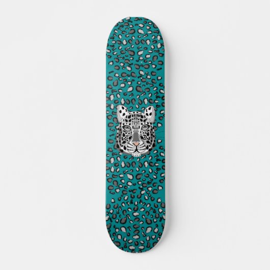 Snow Leopard Persoonlijk Skateboard (Voorkant)