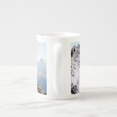 Snow Leopard Porselein Kop (Achterkant)