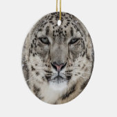 Snow Leopard Portrait Keramisch Ornament (Rechts)