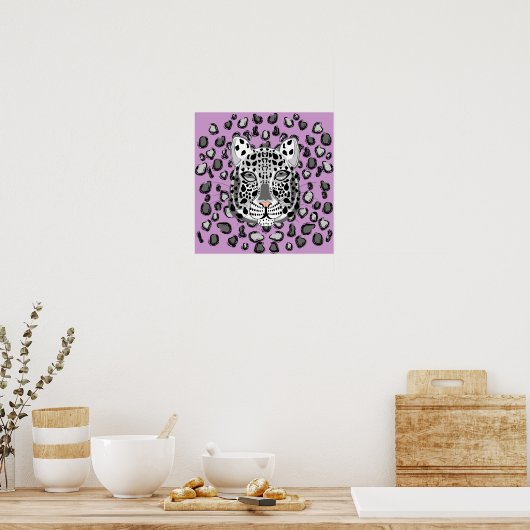 Snow Leopard Poster (Keuken)