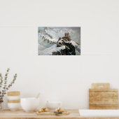 Snow Leopard Poster (Keuken)