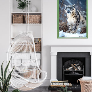 Snow Leopard Poster