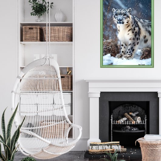 Snow Leopard Poster
