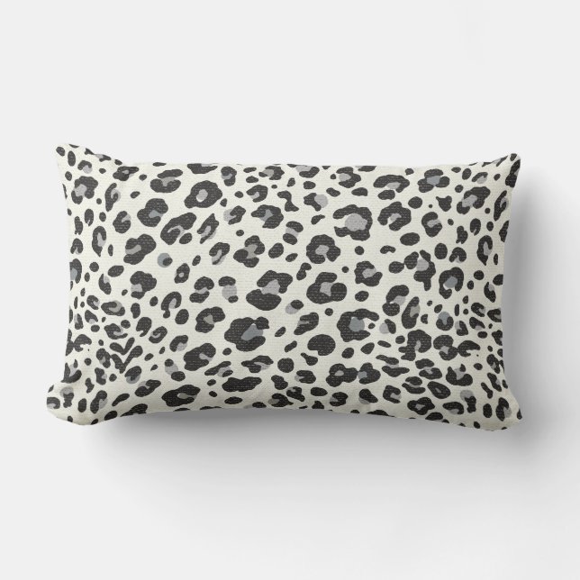Snow Leopard Print Pillow Kussen (Voorkant)