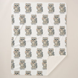 Snow leopard - Purr-ello Sherpa Deken