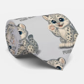 Snow leopard - Purr-ello Stropdas (Opgerold)