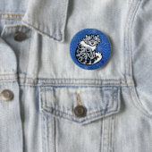 Snow Leopard Ronde Button 5,7 Cm (In situ)